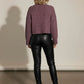 Carla Dusty Purple Soft Hand Chunky Knitted Wool Jumper