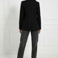 Luna Single Button Coat - Black
