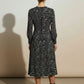 Florence Floral Printed Dress - Black