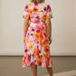 Shona Floral Ruffle Midi Dress