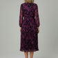 Judy Pleated Midi Dress - Purple