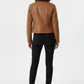 Siobhan Crop Faux Leather Jacket - Brown