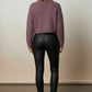 Alora Faux Leeather Trousers - Black