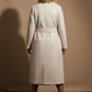 Rachel Belted Maxi Coat - Light Beige