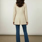 Ciara Button Down Coat - Cream