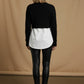 Tanya All In One Knit & Shirt - Black
