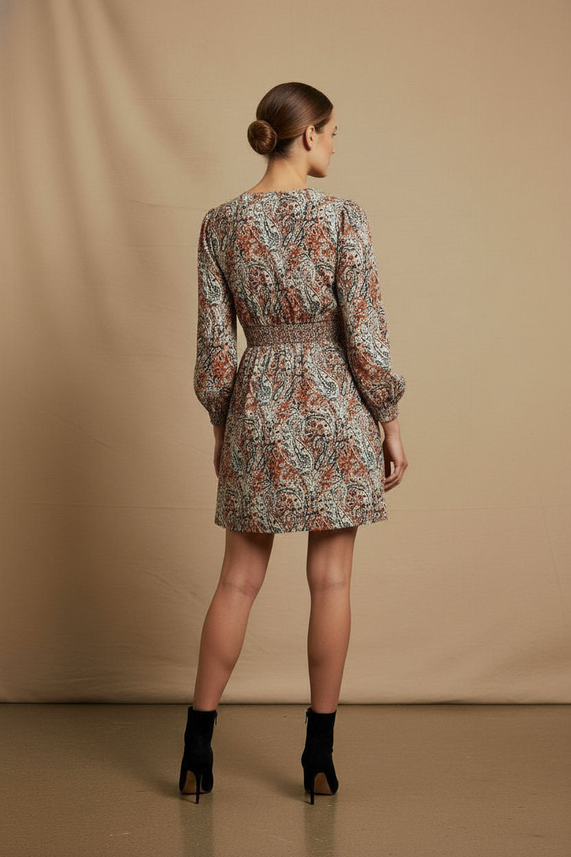 Nancy short printed dress