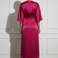 Dorah Satin Maxi Dress - Fuchsia