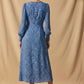 Florence Floral Printed Dress - Blue