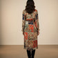 Lucia Printed Dress - Orange