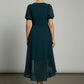 Vanessa Lined Dress with Buttons