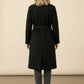 Rachel Belted Maxi Coat - Black