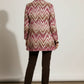 Jessica Printed Oversized Coat - Pink