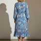 Georgia Blue Paisley Print Dress