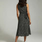 Lucy Floral Print Dress - Black