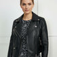 Bia Faux Leather Jacket - Black