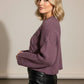 Carla Dusty Purple Soft Hand Chunky Knitted Wool Jumper