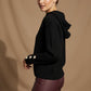 Sonya hooded jumper - Black