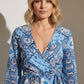 Georgia Blue Paisley Print Dress