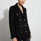 Nicole Button Down Coat - Black