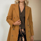 Nicole Button Down Coat - Camel