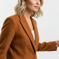 Luna Single Button Coat - Camel