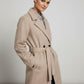 Rachel Belted Maxi Coat - Light Camel