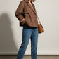 Ciara Button Down Midi Trench Coat - Brown