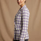 Martha Purple Check Blazer