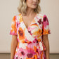 Shona Floral Ruffle Midi Dress