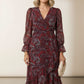 Sheela printed Dress with Ruffle Skirt