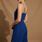 Mia V Neck Spaghetti Strap Jumpsuit - Navy