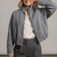 Ruth Bomber Jacket - Grey