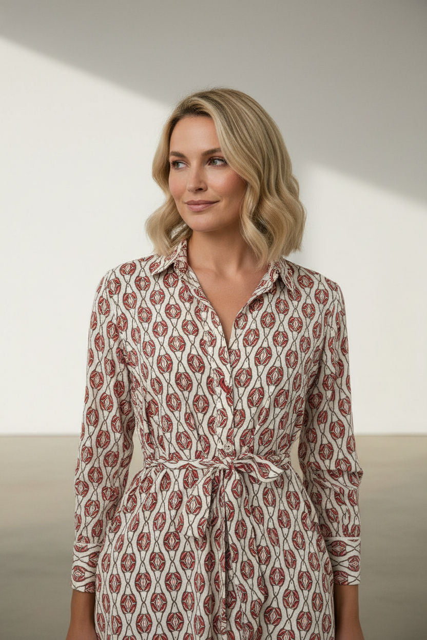 Mariana Printed Shirt Dress