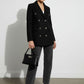 Nicole Button Down Coat - Black