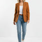 Luna Single Button Coat - Camel