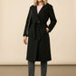 Rachel Belted Maxi Coat - Black