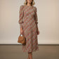Adele Floral Print Midi Dress with Slit
