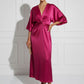 Dorah Satin Maxi Dress - Fuchsia