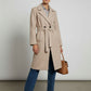 Rachel Belted Maxi Coat - Light Camel