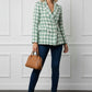 Martha Green Check Blazer