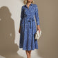 Stacey Blue Button Up Dress