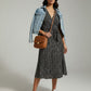 Lucy Floral Print Dress - Black