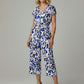 Jessica Animal Print Jumpsuit - Blue