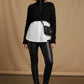 Tanya All In One Knit & Shirt - Black