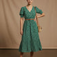 Lucy Floral Print Dress - Green