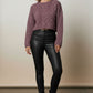 Alora Faux Leeather Trousers - Black