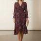 Sheela printed Dress with Ruffle Skirt