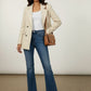 Ciara Button Down Coat - Cream