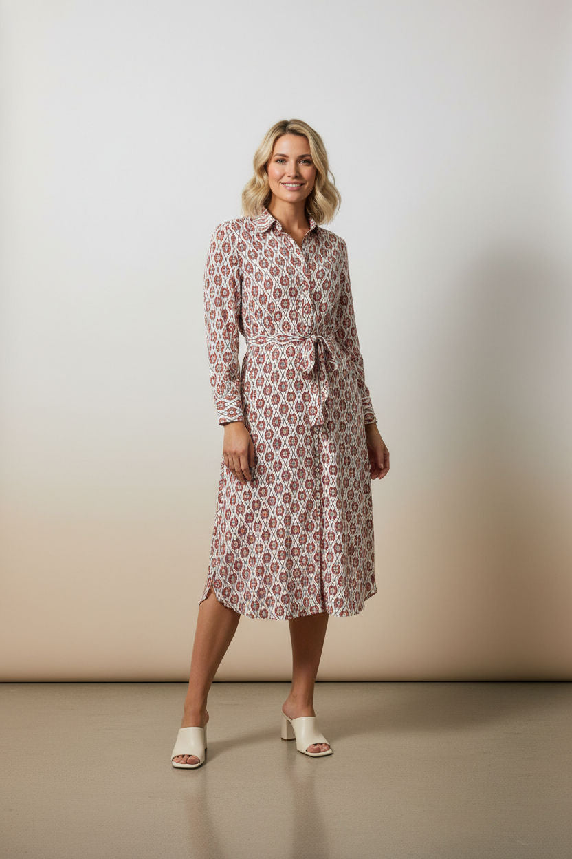 Mariana Printed Shirt Dress